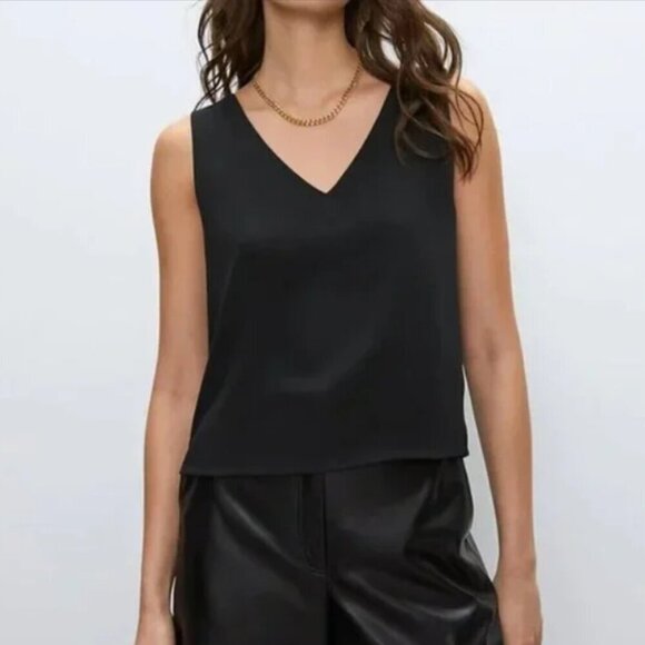 Aritzia Babaton Murphy Blouse Black Women's Extra Small - Picture 1 of 10